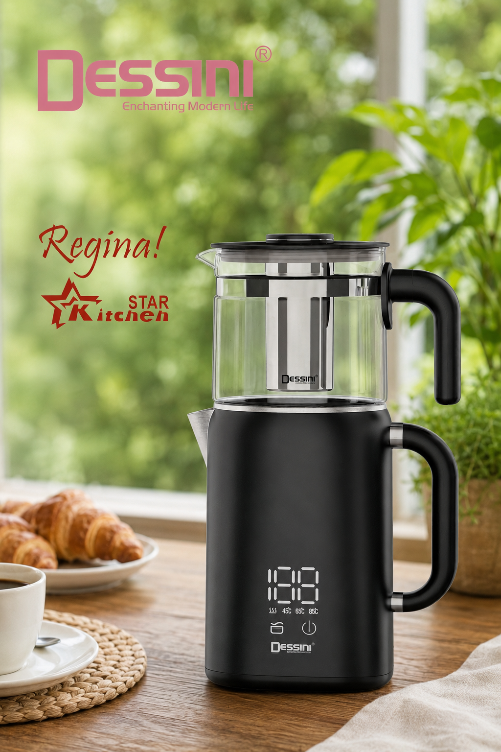 چای ساز دوبل DessiniمدلKD2800 توان۲۰۰۰وات