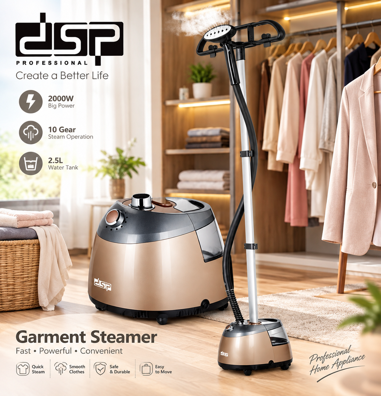 بخارگر لباس DSP مدل KD6016