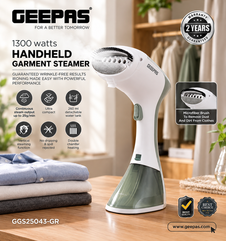 اتو بخار دستی جیپاس مدل GGS25043-GR